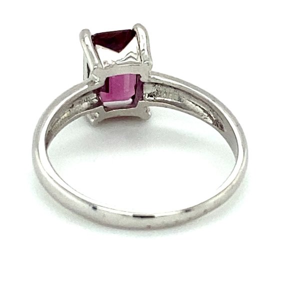 Vintage Art Deco Emerald Ring • 2.60 Ct Natural Octagon  Umbalite 2.60ct Solid 14K White Gold Ring